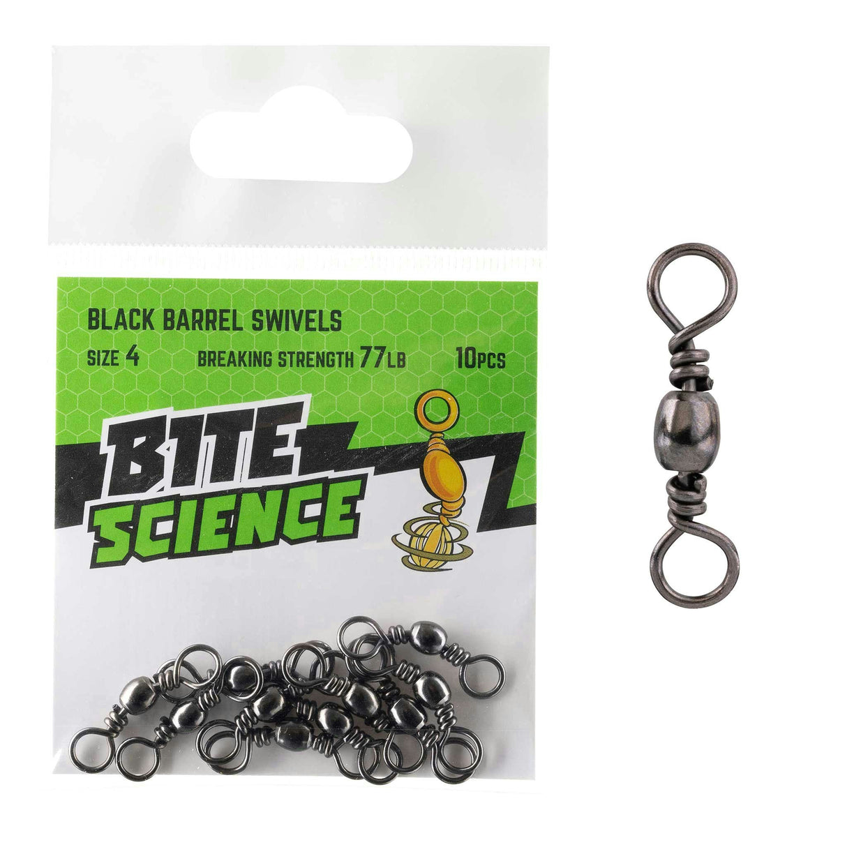 Bite Science Swivels Black Barrel