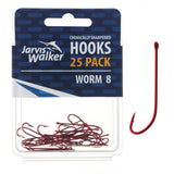 Jarvis Walker Red Long Shank Hooks