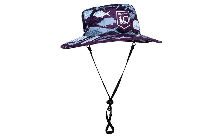 QLD Maroons 'Reef Seeker' Fishing Bucket Hat - Adult