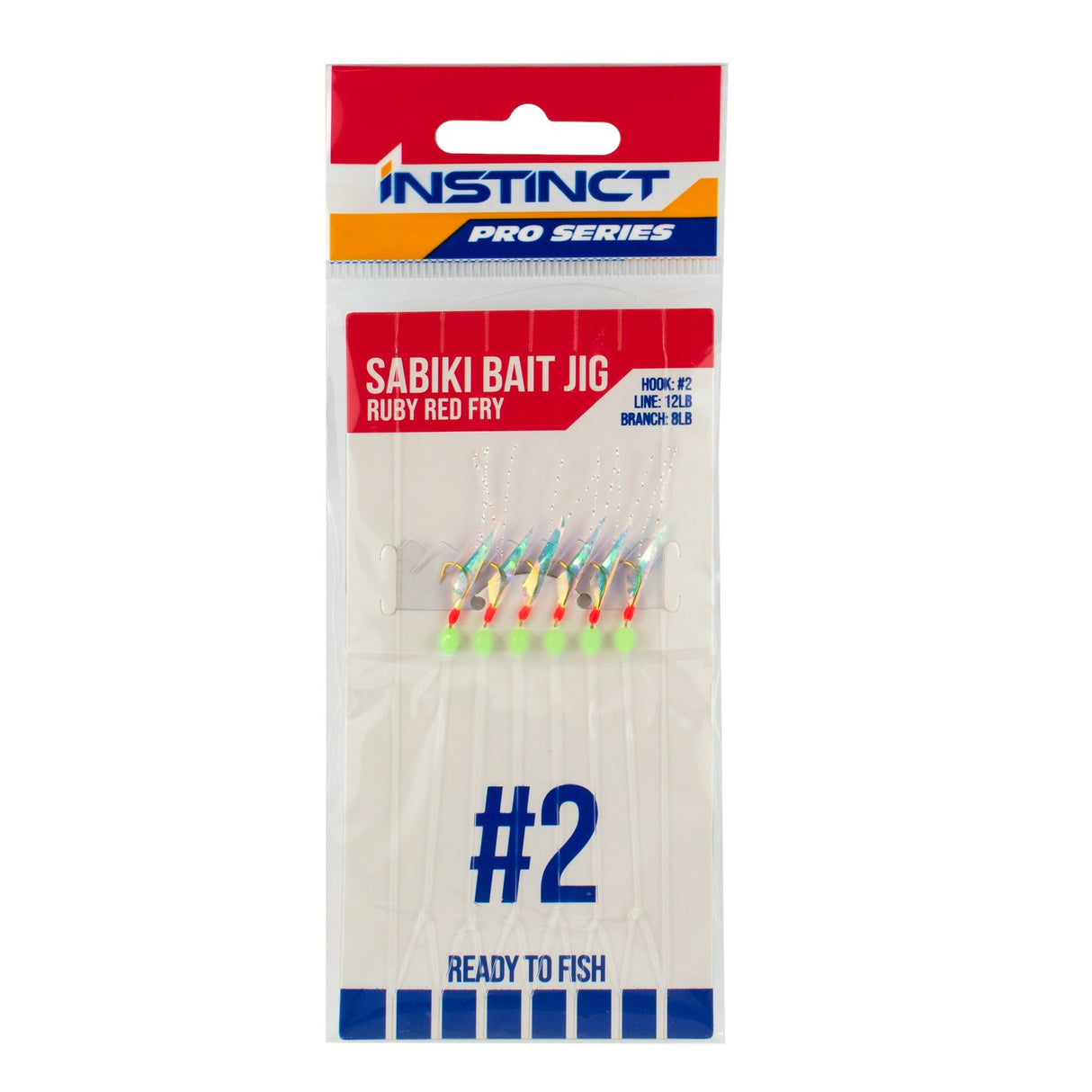 Instinct Pro Sabiki Bait Jig Ruby Red Fry