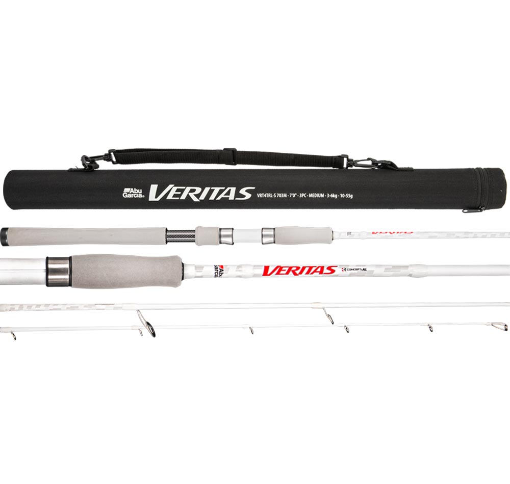 abu garcia veritas 4.0 VRPS66-5 Spinning Rod 6'6", Medium, 1, pc packed with a 10+1 bearin g system and lightweight aluminum frame Abu Garcia VTSS69-4 Veritas Spinning
