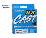 Rovex D:8 Cast Braid - Glacier Blue 300m 50lb