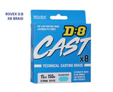 Rovex D:8 Cast Braid - Glacier Blue 300m 50lb
