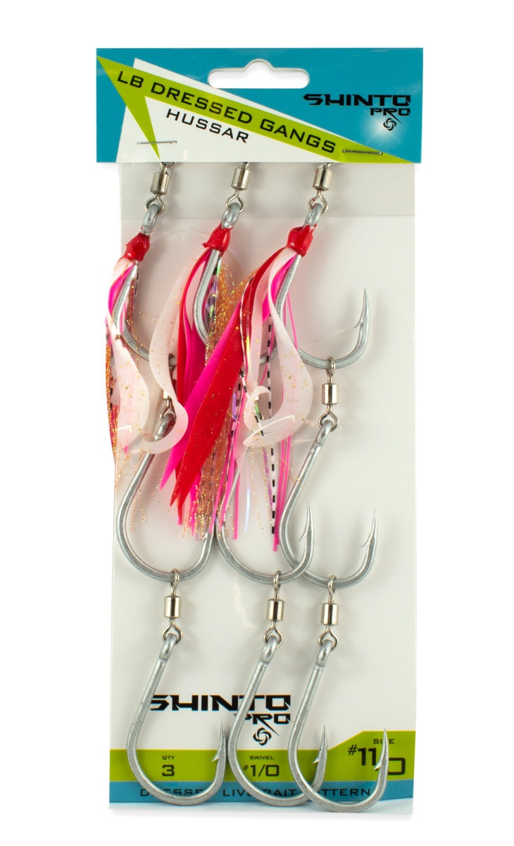 Shinto Pro Dressed Live Bait Swivel Ganged Hooks