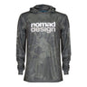 Nomad Tech Fishing Shirt Hooded - Khaki Camo Splice