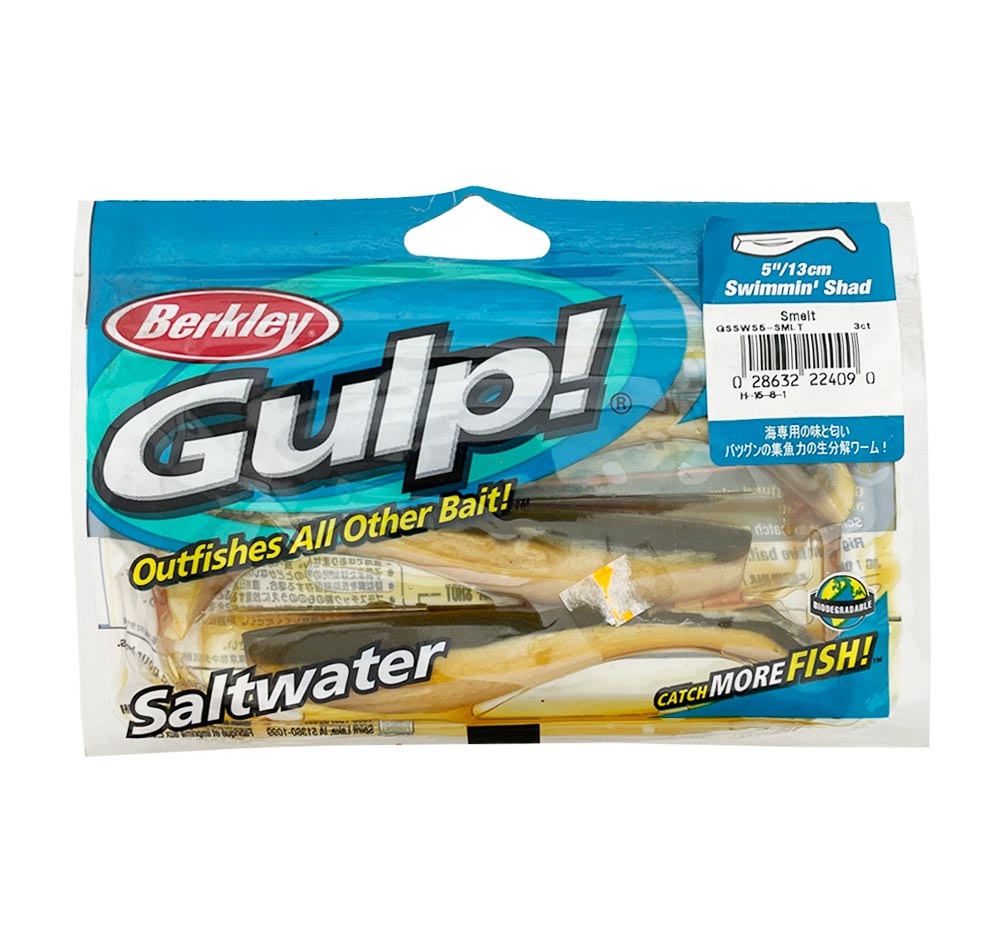 Berkley Gulp Swimmin Shad 5" Soft Plastics