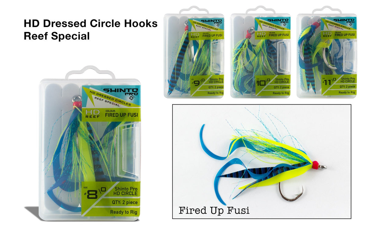 Shinto Pro Dressed Circle Reef Hook 2/pack