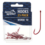 Jarvis Walker Red Long Shank Hooks