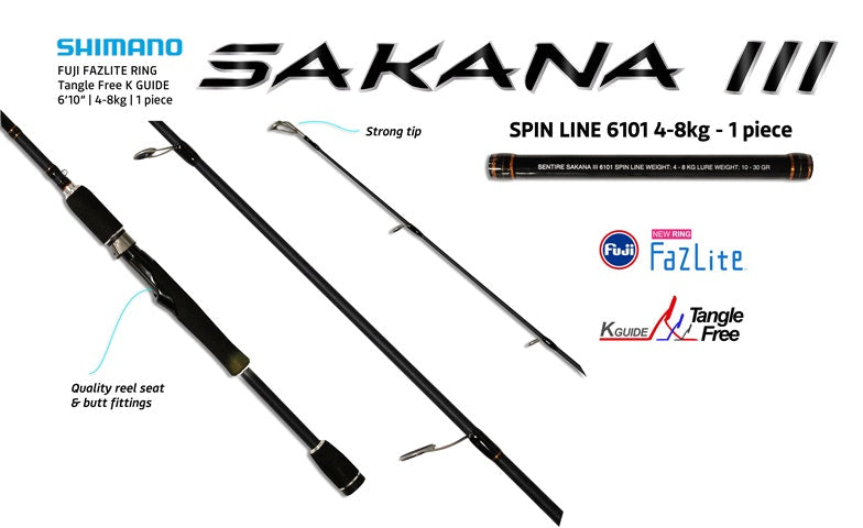 Shimano Sakana 3 Rods Spin Series – Tackle World
