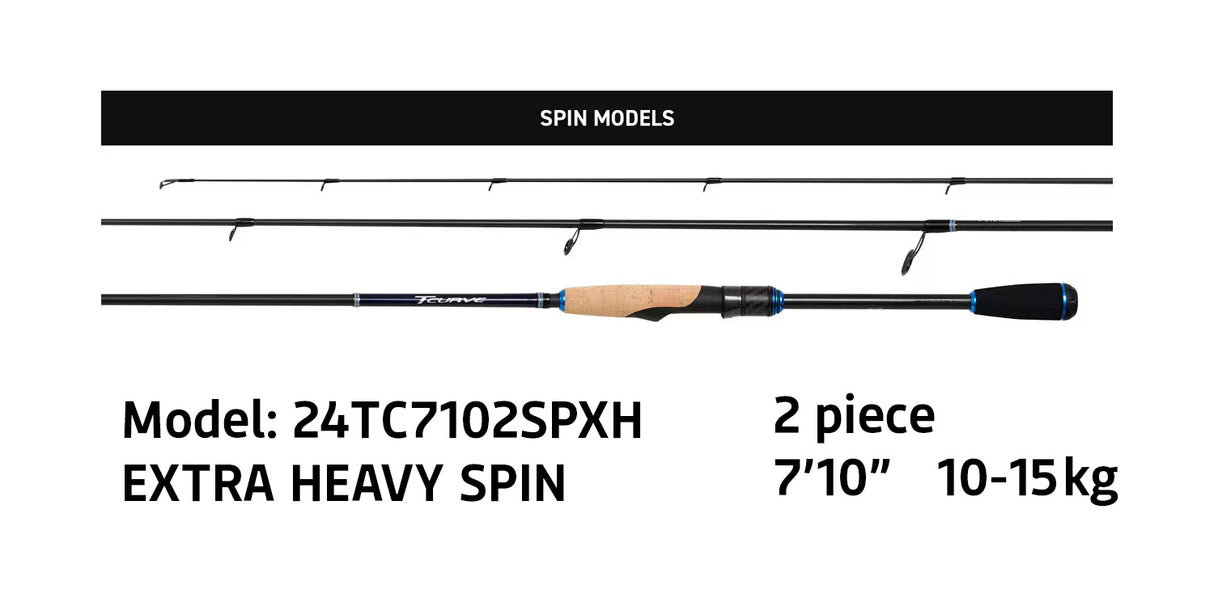 Shimano 24 TCURVE Spin Rods
