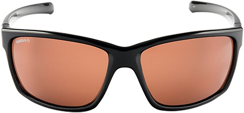 Spotters Grit Gloss Black Polarised Sunglasses