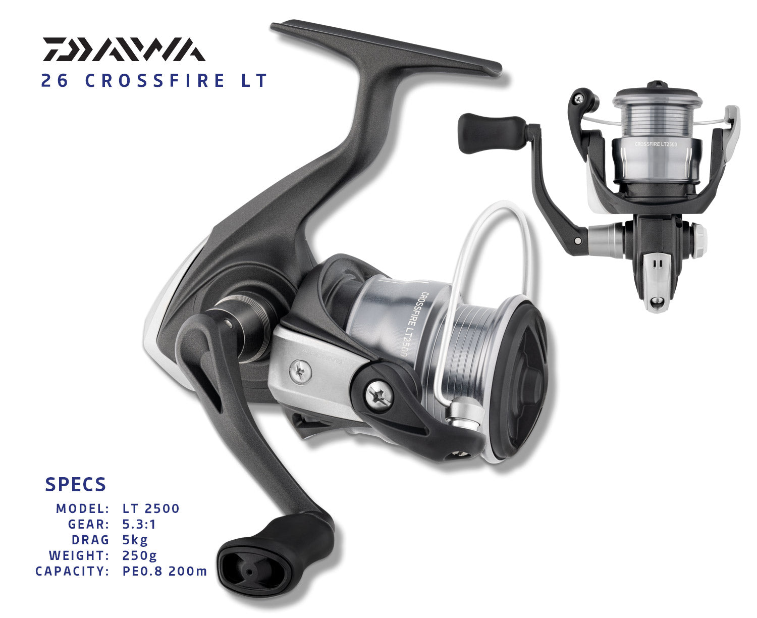 crossfire lt 2500 fishing reel 26 Crossfire LT – Tackle World