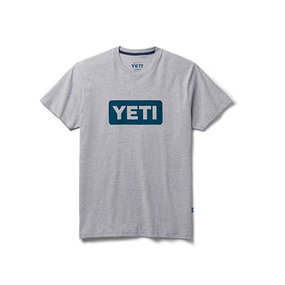 YETI Premium Logo Badge Short Sleeve T-Shirt Gray