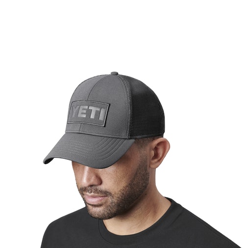 YETI Gray On Gray Patch Trucker Hat