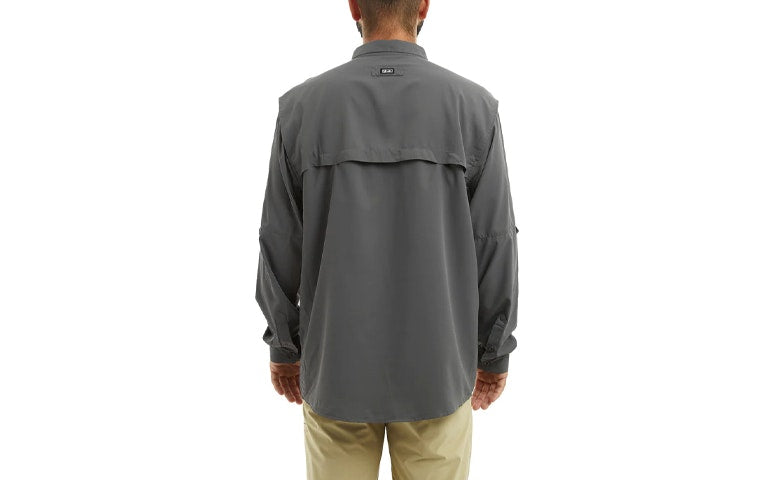 Pelagic Keys Long Sleeve Fishing Shirt Graphite