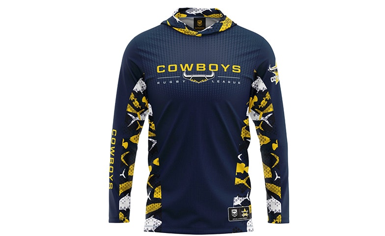 NRL Cowboys 'Reef Runner' Hooded Fishing Shirt