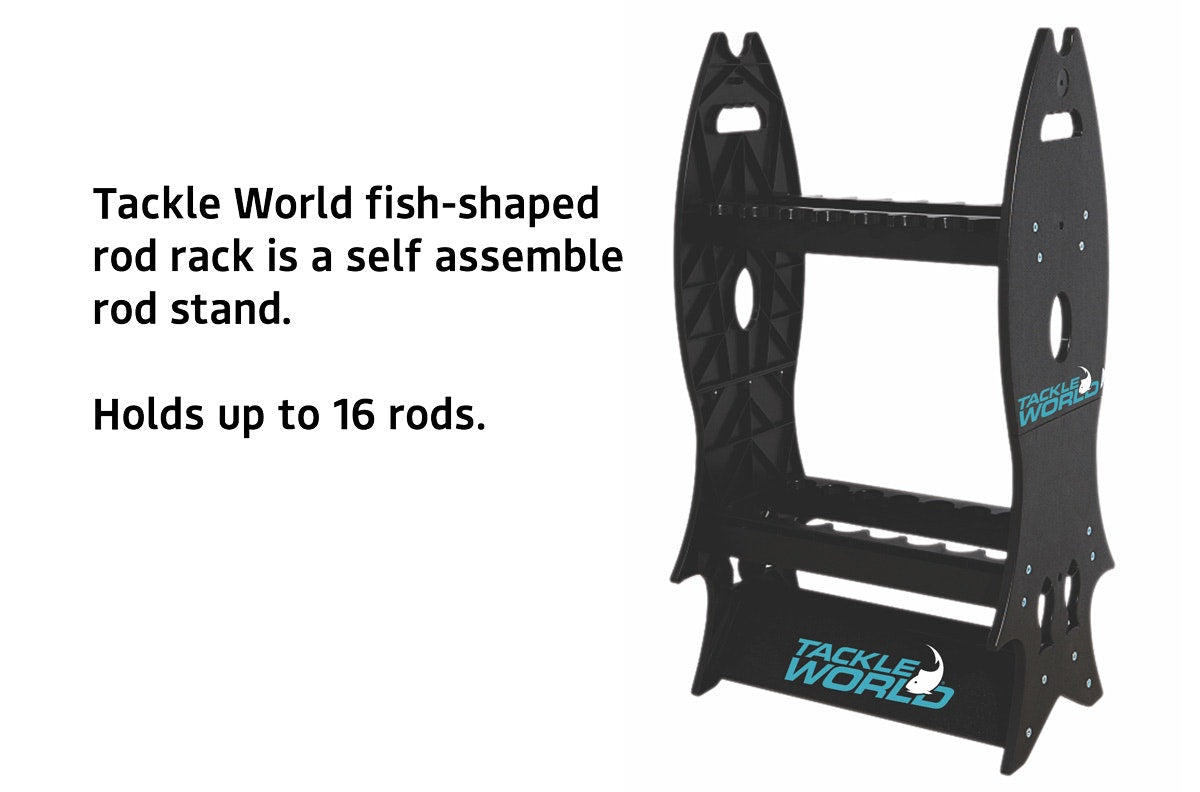 Tackle World Fish Shape Rod Rack 16 Rods