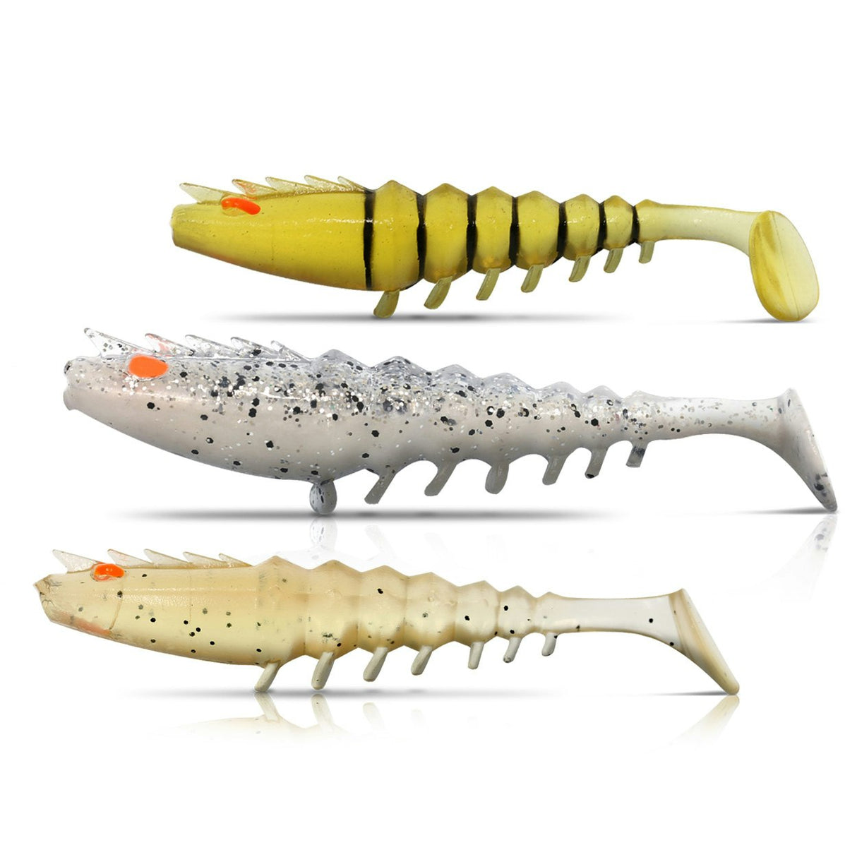 Shimano Squidgies Prawn Paddle Tail Soft Plastics