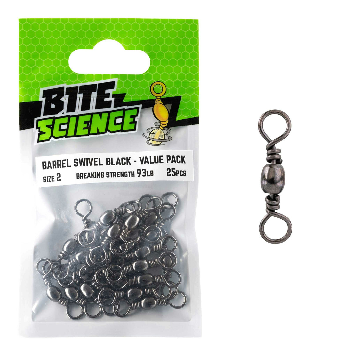 Bite Science Swivels Black Barrel