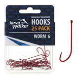 Jarvis Walker Red Long Shank Hooks