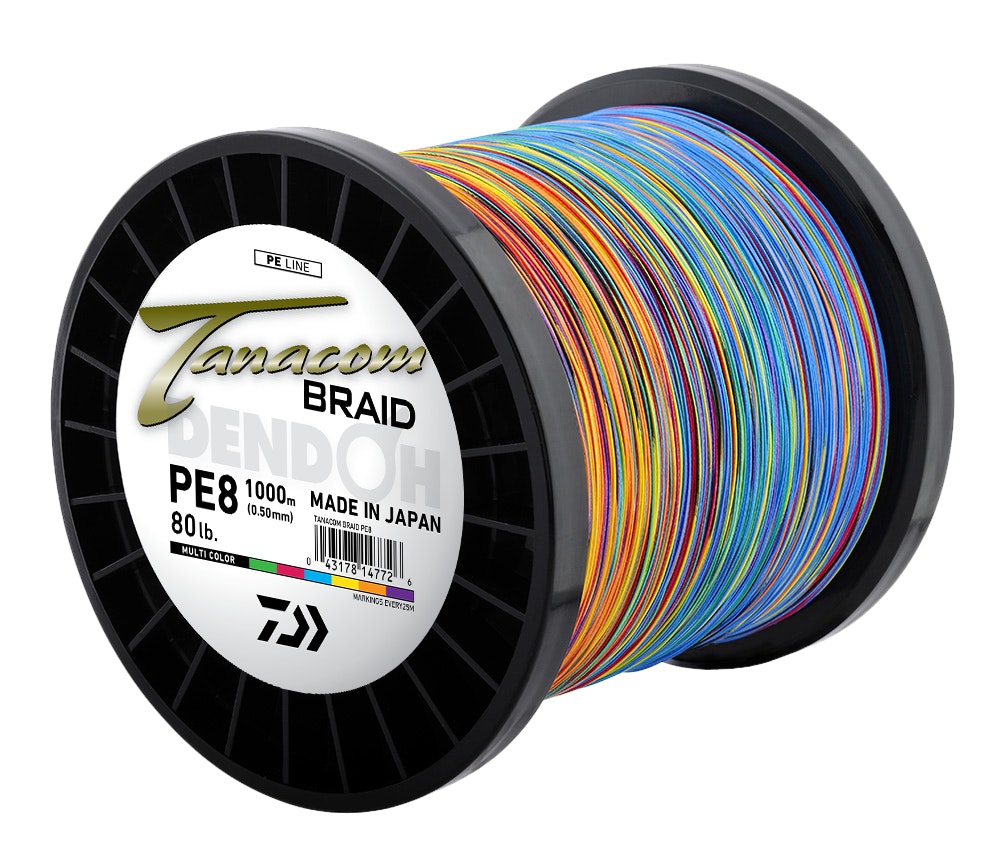 Daiwa Tanacom Multicolour Braid Line 1000m