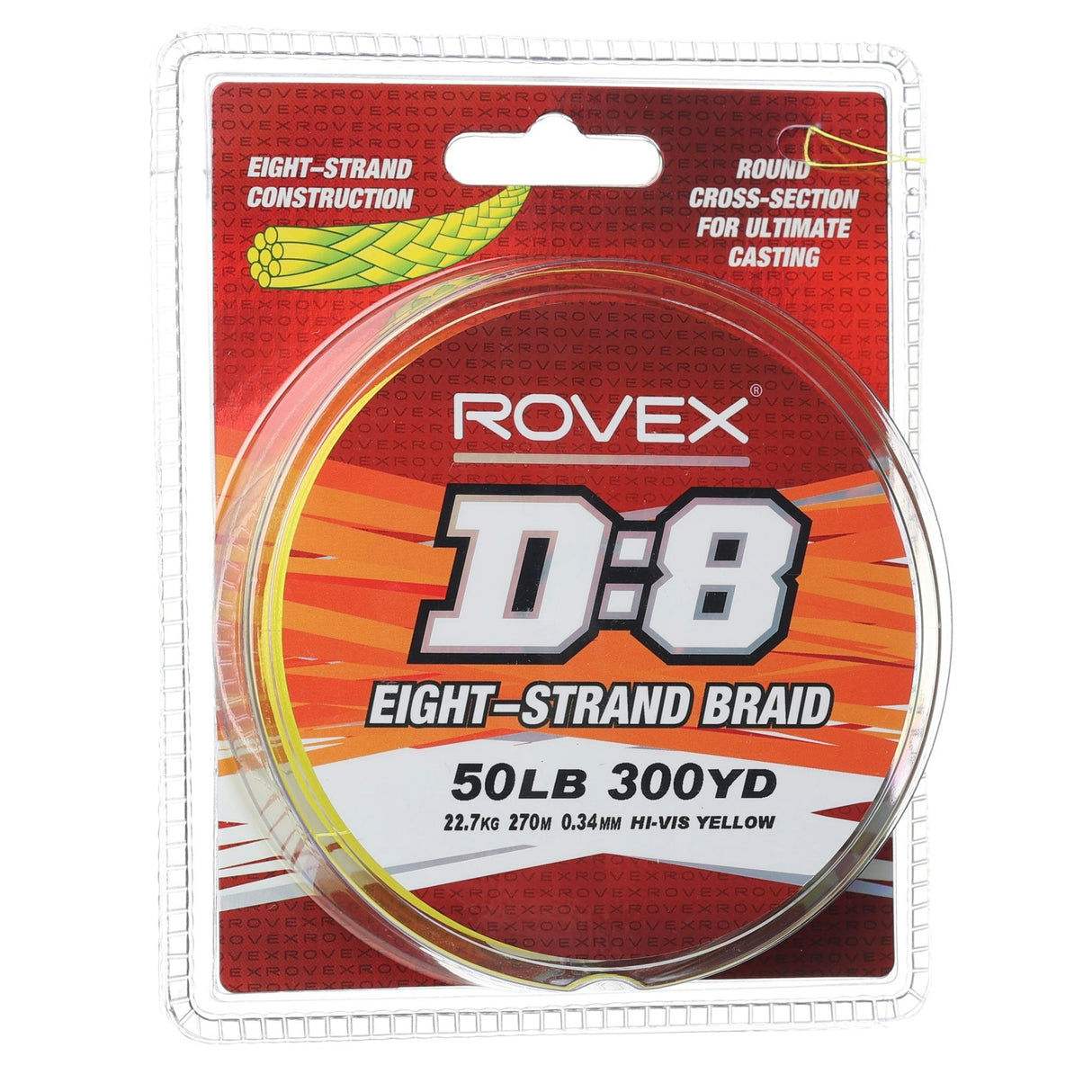 Rovex D:8 Braid Hi Vis Yellow