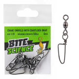 Bite Science Swivels Crane with Coastlock Snap