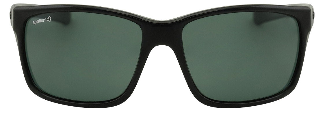 Spotters Grit Gloss Black Polarised Sunglasses