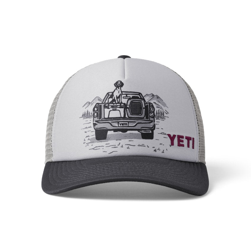 YETI Kids Pup In A Truck Trucker Hat