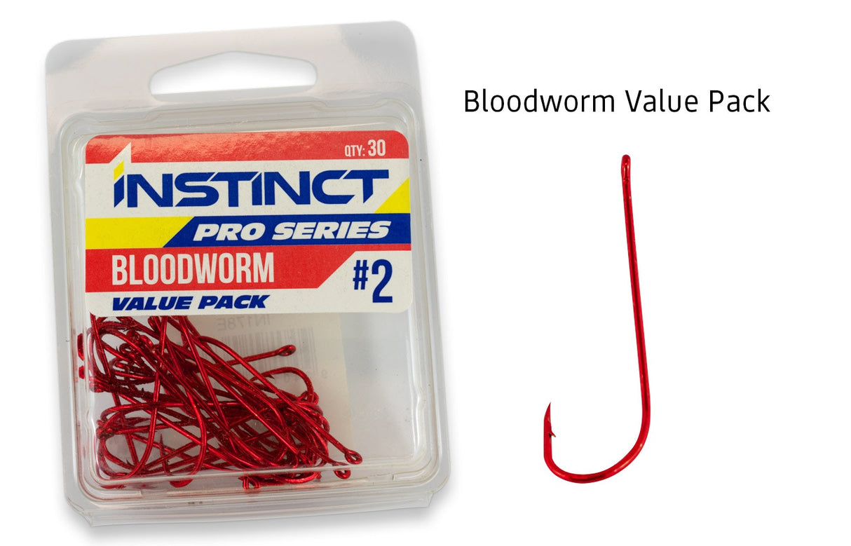 Instinct Pro Bloodworm Red Hook Value Pack