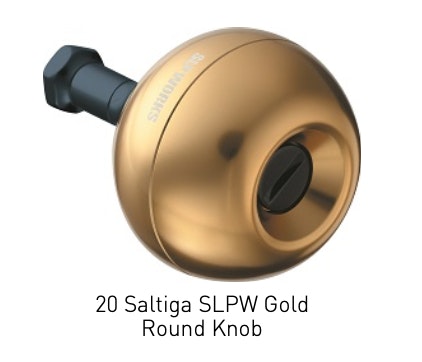 Daiwa 20 Saltiga SLP Works Gold Round Knob