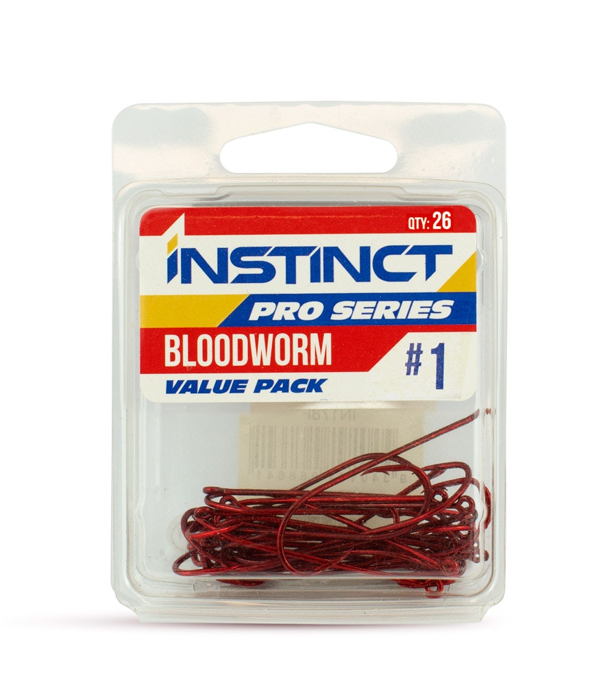 Instinct Pro Bloodworm Red Hook Value Pack