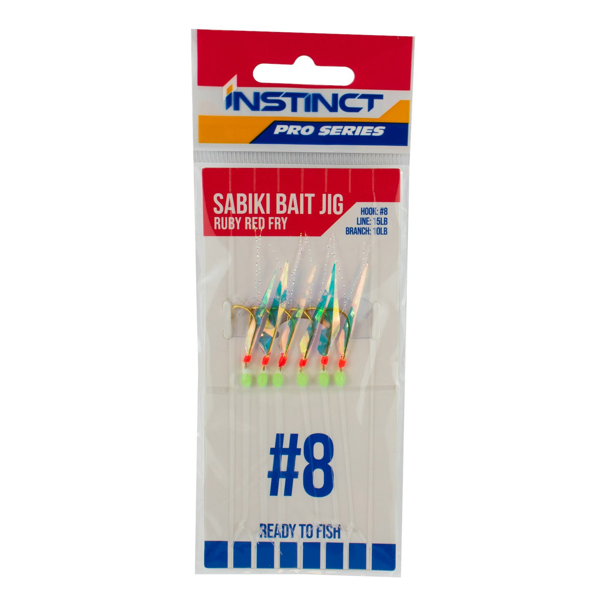 Instinct Pro Sabiki Bait Jig Ruby Red Fry