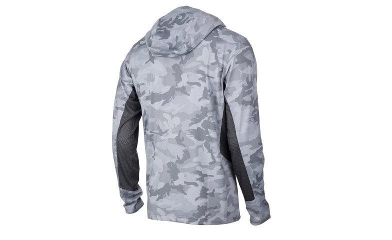 Pelagic Exo-Tech Long Sleeve Shirt - Grey Fish Camo