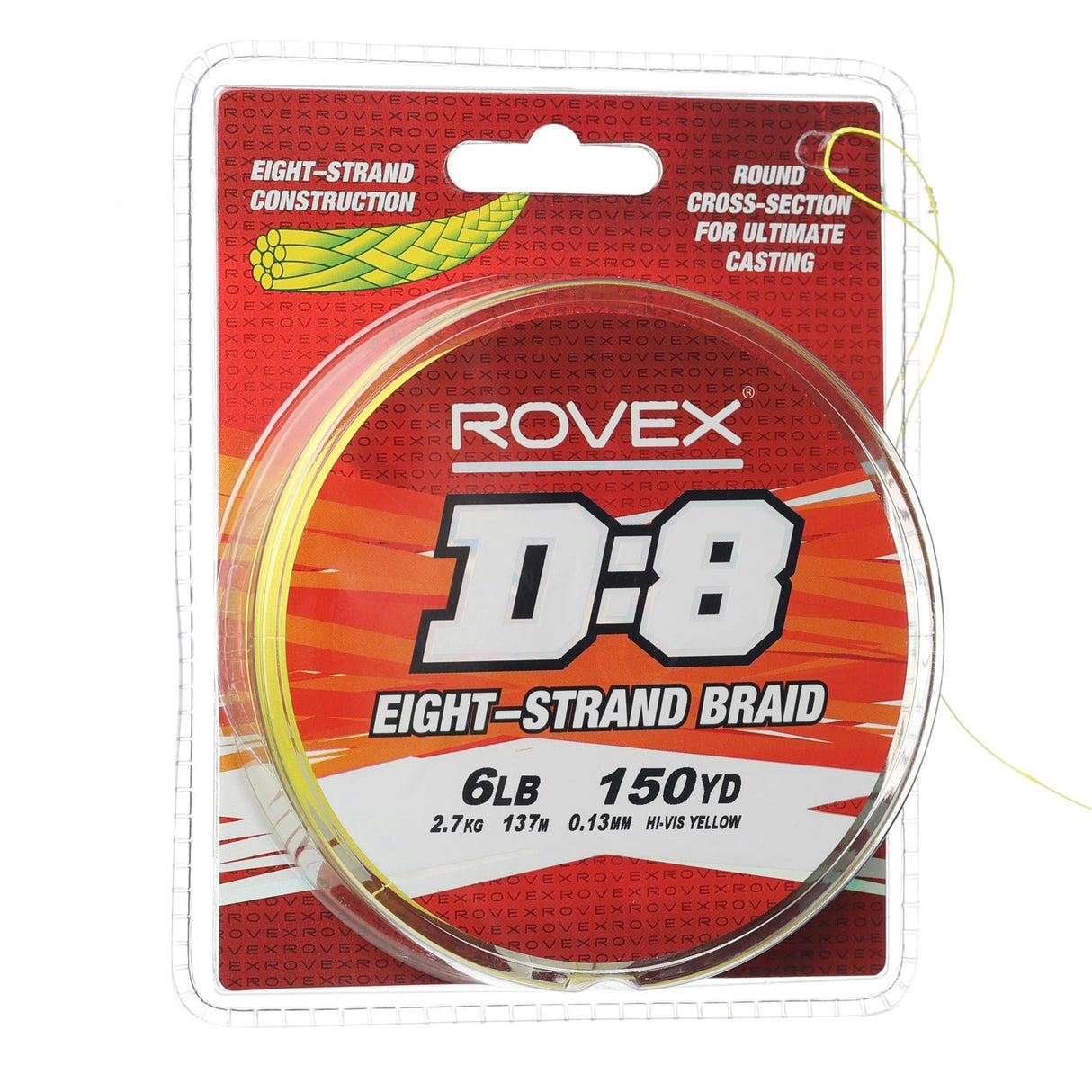 Rovex D:8 Braid Hi Vis Yellow