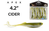 Cast Apex Curl Tail Soft Plastic Lure 4.2"