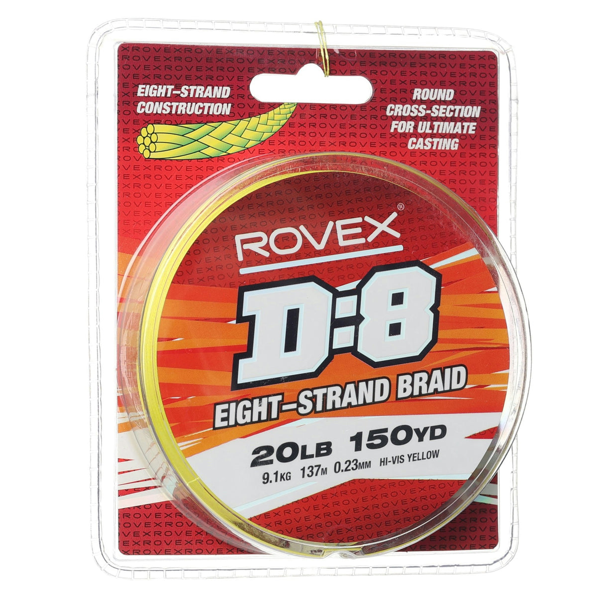 Rovex D:8 Braid Hi Vis Yellow