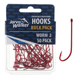 Jarvis Walker Red Long Shank Hooks