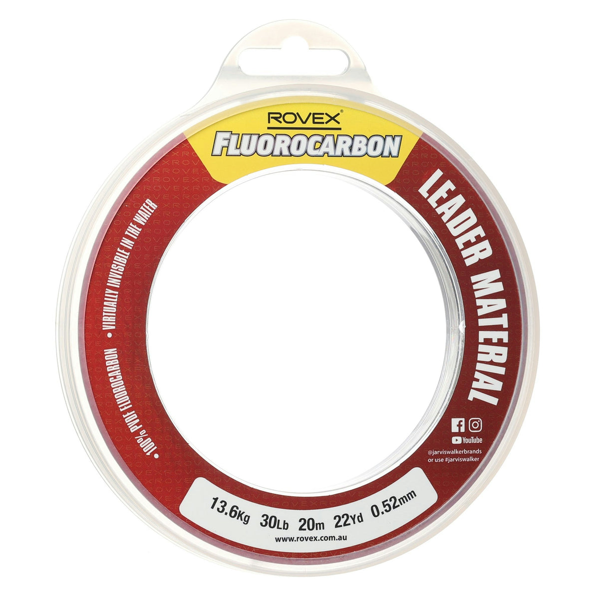 Rovex Fluorocarbon Leader 20m