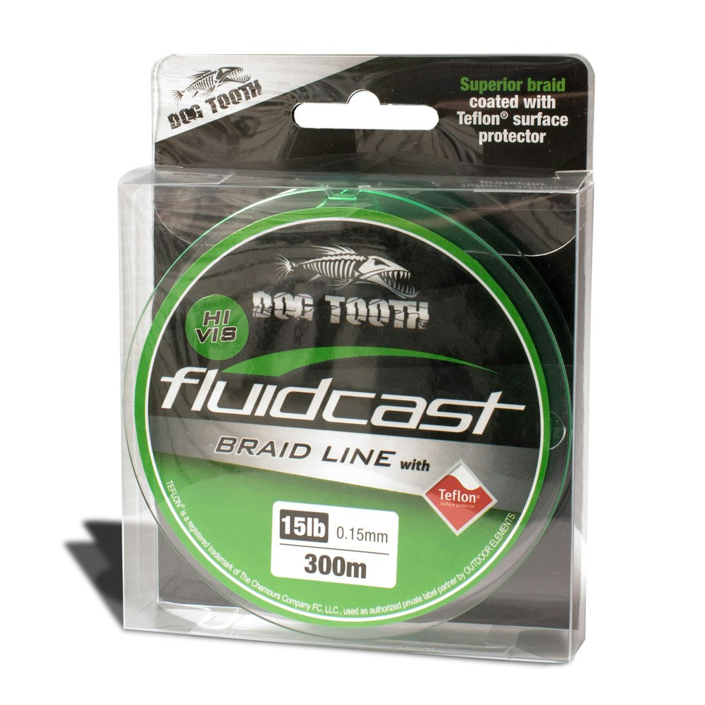 Dog Tooth Fluidcast Braid - Hi Vis Green