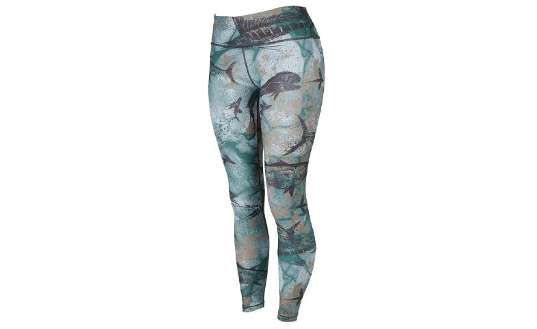 Pelagic Maui Legging Open Seas Camo Army Green