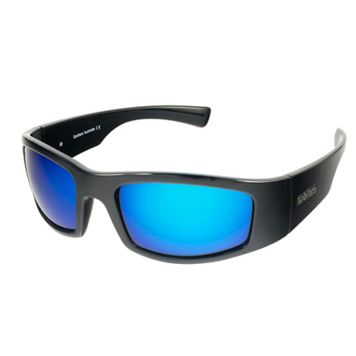 Spotters Coyote+ Gloss Black Polarised Sunglasses