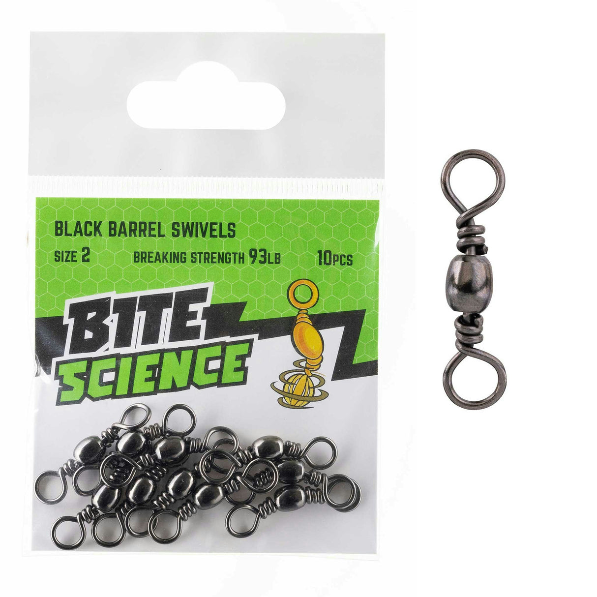 Bite Science Swivels Black Barrel