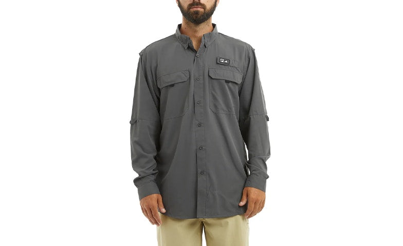 Pelagic Keys Long Sleeve Fishing Shirt Graphite