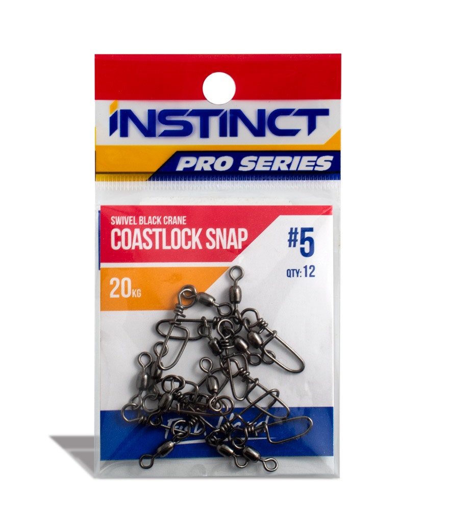 Instinct Pro Swivel Black Crane Coastlock Snap