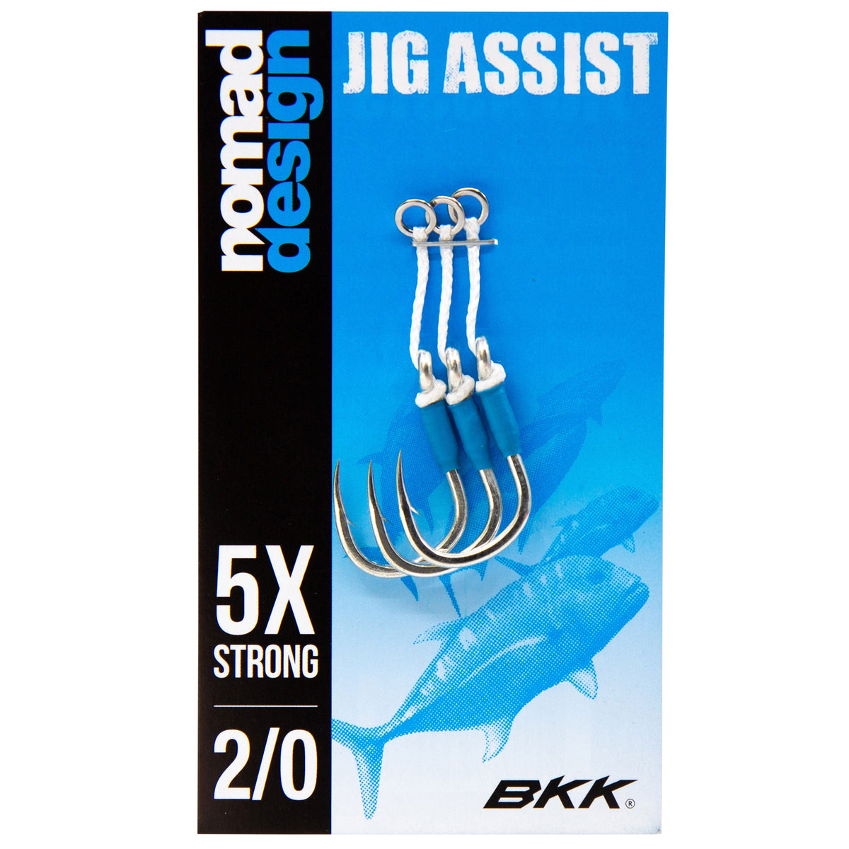 Nomad Design Jig Assist Hooks - Blue - 2/0