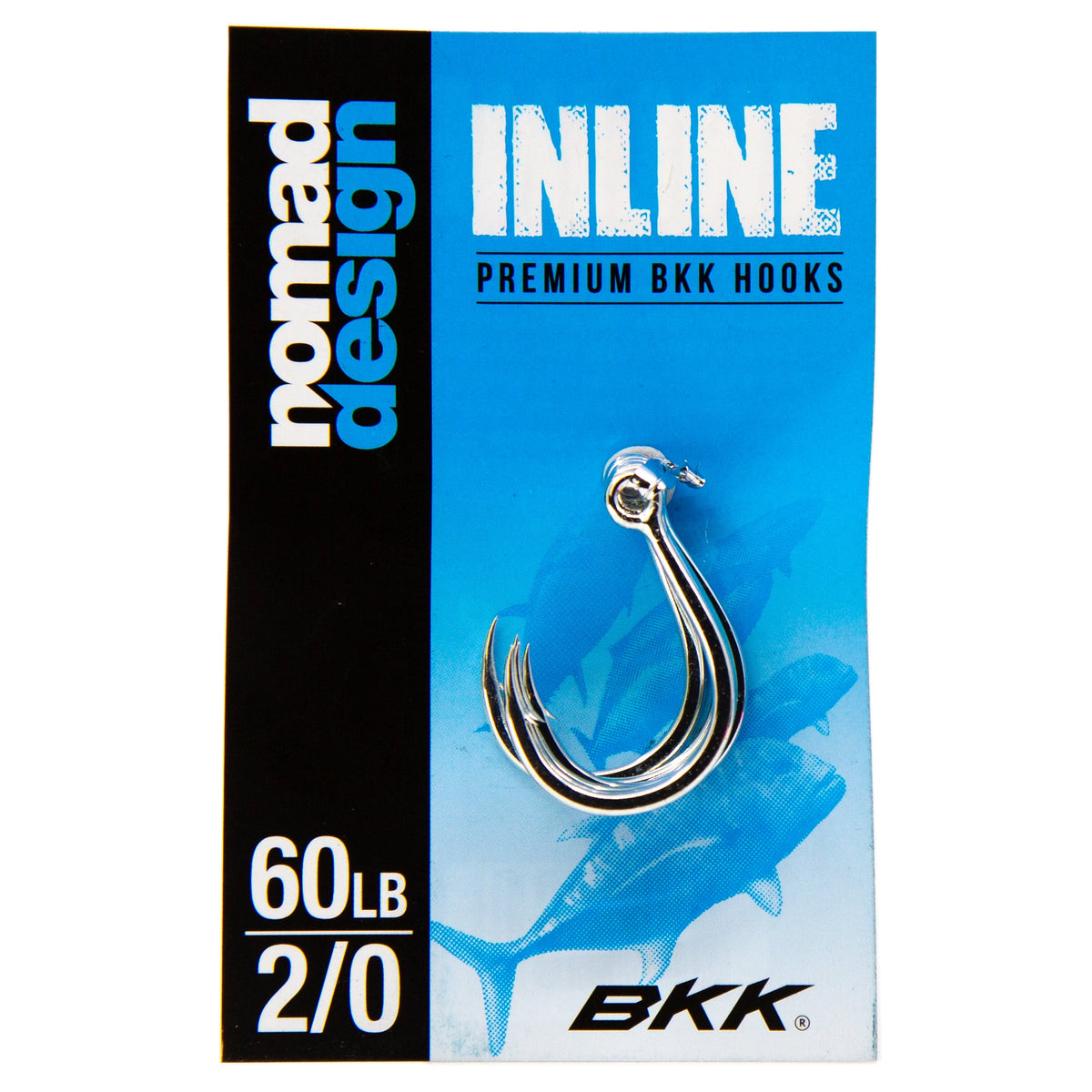 Nomad Design Inline Eye Single Hooks - 2/0