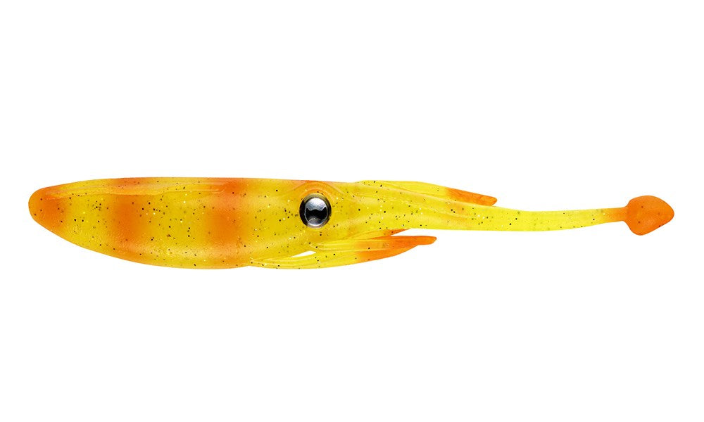 Nomad Design Jerksquid 9" Jerkshad - 2 Pack - Live Ops - Chartreuse Tiger
