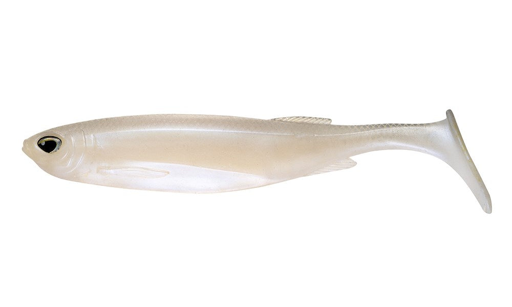 Nomad Design Maniax Unrigged 8" Swimbait - 2 Pack - Live Ops - Pearl White