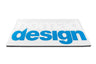 Nomad Design Sticker - White / Blue